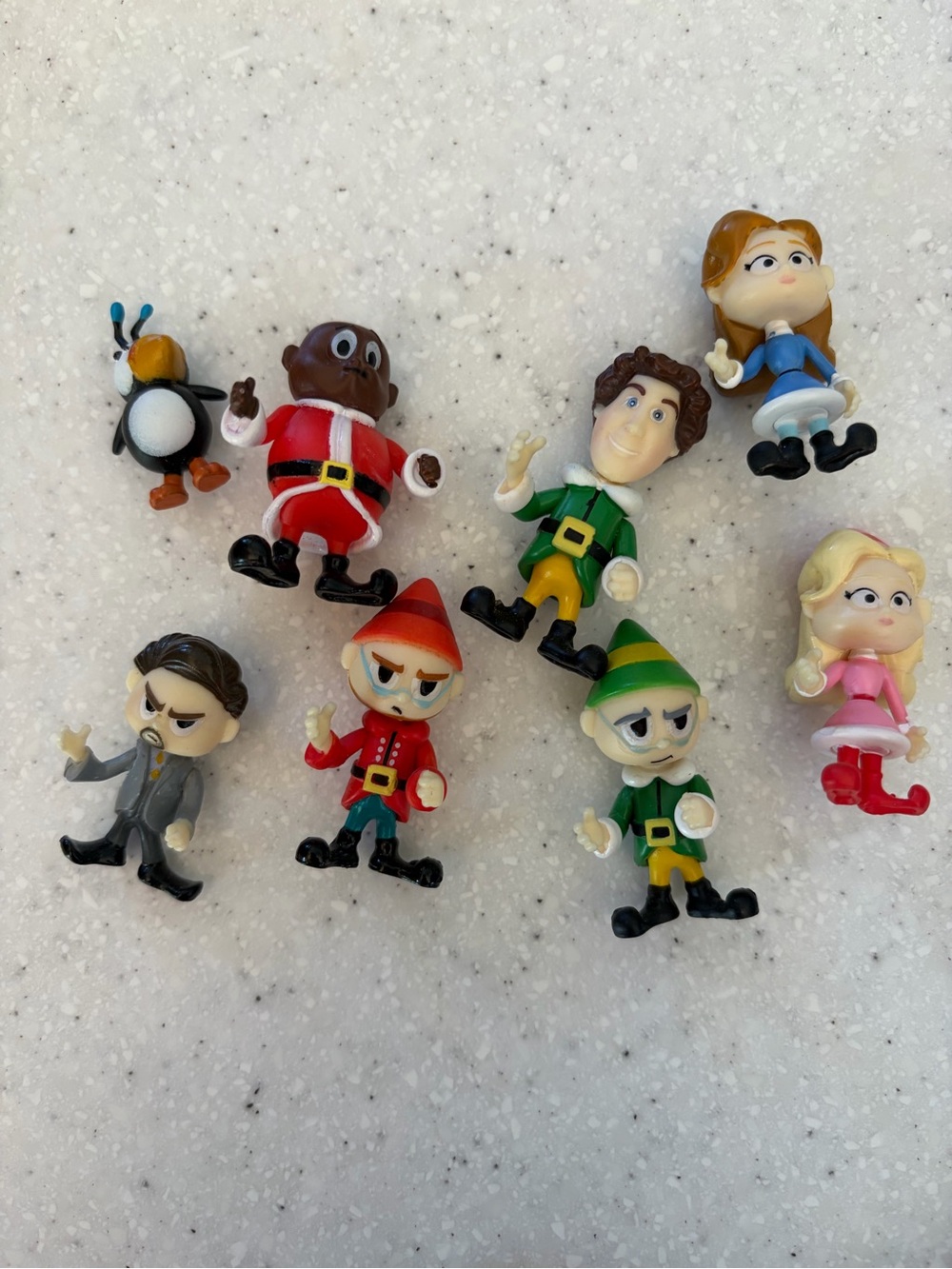Holiday Elf &  Character Miniature Toy Figurine Set - Christmas Advent calendar